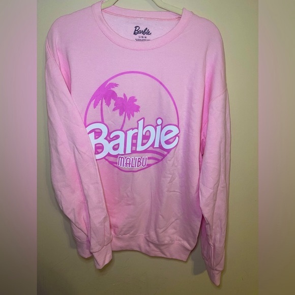 Barbie Tops - NWOT Pink Barbie Sweatshirt Size L